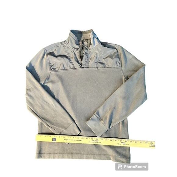 Banana Republic Sweatshirt Grey Sweater 1/4 zip Mens Size L EUC - Picture 4 of 7